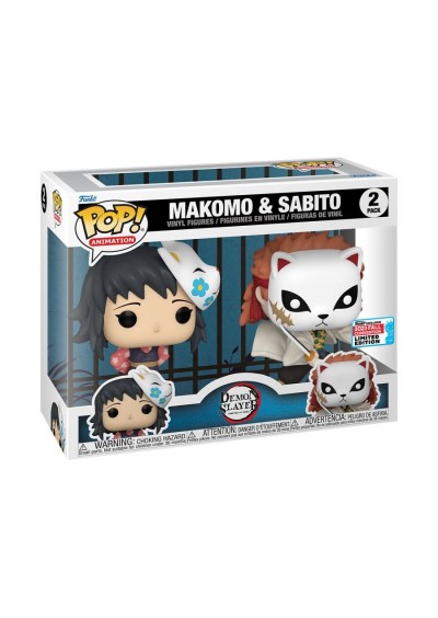 FIGURINE FUNKO POP! ANIMATION DEMON SLAYER DUO PACK MAKOMO ET SABITO (NEUF) FIGURINE FUNKO POP! ANIMATION DEMON SLAYER DUO PACK MAKOMO ET SABITO (NEUF)